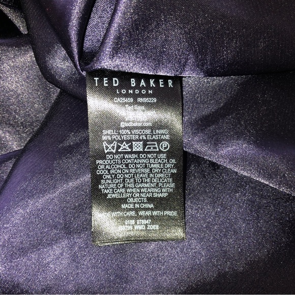 Ted Baker Zoeii Cheetah Print One Shoulder Dress Ted Size 0 / US Size 2 - Picture 7 of 7